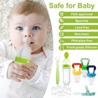 Baby Food Feeder Pacifier Set Silicone Spoon Dispenser Clip 3 Pack