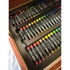Art 101 Budding Artist Wood Art Set Mixed Media Painting Drawing Kit 100  Pcs