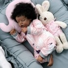 Reborn Dolls Lifelike African American Girl Black Biracial Newborn Baby Doll 16 