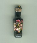 Vintage Antique Venetian Glass Silver Foil Perfume Scent Bottle