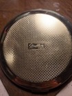 Vintage Stratton Compact Gold Tone Domed Top With Gems W45
