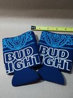 Bud Light 2  12oz Beer Can Coolers Coozie Coolie Koozie Huggie Budweiser New