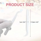 30 Pack Plastic Tweezers For Crafts  4 5  Bent Tweezers Bulk white 