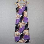 Vintage Priscilla Dress Womens 70s Flower Power Maxi Festival Hippie Nylon 