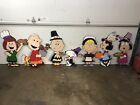 Peanut People Thanksgiving Wood Outdoor Lawn Yard Art Sign  Set Of 8  Charlie