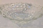 Whitehall Pattern 10in Indiana Glass 3-toed Fruit Bowl Vintage1930 s 1940 s 
