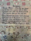 Antique English Needlework Sampler Margery Pye Aged 12 1855 Adam   Eve