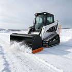 Wolfequip 84in Heavy Duty Plow   Snow Pusher For Skid Steer Attachments
