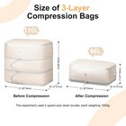 Comforter Storage Bag - Large Capacity Blanket Storage Bags 3-layer Ultra Space 