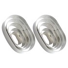 2 Sets Oval Cookie Mould Molds For Baking Cookies Cake Decorating Tools