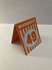 Whataburger Individual Glossy Restaurant Table Tent Number - 49 Single Card Only