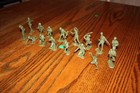 Marx Army Battleground 16-piece Lot Of Vintage American Soldiers Tank - Mpc