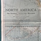 1924 Map North America National Geographic