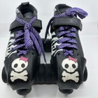 Riedell Vixen 165 Quad Speed Skates Graffiti Signature Black Size 8 Roller Derby