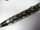 New Vintage Colibri Walt Disney Mickey Mouse Ballpoint Pen  Black   Silver