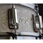 Rogers Dyna-sonic 14x5 Wood Shell Snare Drum White Marine Pearl W beavertail