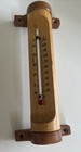 Vintage Wooden Wall Thermometer Rotating