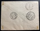 1937 Rabat French Morocco Registered Cover To Trieste Italy Sc c15-16