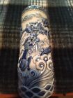 Chinese Yongzheng qianlong Cylendrical Vase Water Dragons With Pearl  Amazing 