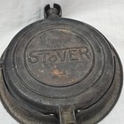 Antique Stover  8 Cast Iron Waffle Iron With Base