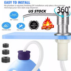 360   Sink Soap Dispenser Stainless Steel Kitchen Hands Liquid Pump Bottle Tube