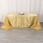 90 x132  Stripes Satin Rectangular Tablecloth Wedding Table Linen Party Events