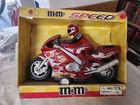 M m s  red  Speed Friction Powered Super Race Motorcycle-2005  Very Rare   Htf  