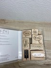 Stampin  Up  Just Sayin Set Of 8 Wood Mounted Rubber Stamps New