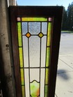   Tall Antique Stained Glass Window   14 5 X 66 5   Architectural Salvage