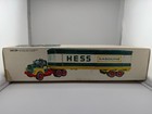 Rare Vintage 1975 Hess Truck With Original Box  3 Barrels  Inserts