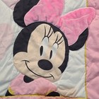 Disney Minnie Mouse Hearts Pink Cotton Crib Quilt Girls Nursery Bedding