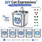 Cat Water Fountain Stainless Steel 74oz 2 2l Automatic Pet Dog Water Fountain