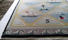 Claire Murray Rug Coastal Breeze Runner Wool 29x 64 Nautical Ship Bouy Compass