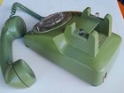 Vintage Stromberg Carlson 500 Style Rotary Dial Phone Green Collector Telephone