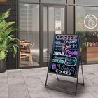 Led Message Board Restaurant Menu Sign Illuminated Neon Erasable With Remote