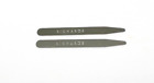 Richards 18pc Plated Brass Shirt Collar Stays In Hard Plastic Case Usa Made Nip