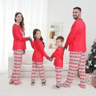Family Matching Christmas Pajamas Set Cotton Xmas Deer Holiday Pajamas Sleepwear