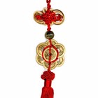 Feng Shui 8 Coin Tassel Red Fortune Wealth Luck Prosperity Cure High Quality
