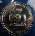 Commemorative Pure Coin Silver 999 Mundial Futbol M  xico 1986