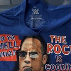 Wwe Authentic T Shirt Ripple Junction The Rock Blue Short Sleeve Just Bring It M