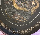 Vintage Russian Lacquer Oval Box Beautiful Maiden Hand Painted Artist Signed