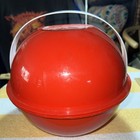 Red Vintage Ingrid Chicagopicnic Cozmo Ball 24 Piece Set Plates Cups Bowl 