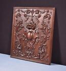 Antique French Solid Walnut Wood Highly Carved Panel With Intricate Design