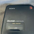 Vintage Sony Discman D-34 Portable Cd Compact Player Works Sometimes