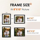 Fixsmith 8x10 Picture Frame 1 Pack Hd Plexiglass Black Tabletop wall