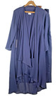Lanting Elegant Chiffon 3 Piece Blue Flowy Mother Of The Bride Pantsuit New 12