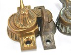 4 Matching Brass Bronze Vintage Eastlake Style Window Latch Sash Lock