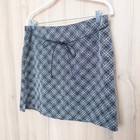 Y2k Exact Change Womens Plaid Mini Skirt Size 12 Gray Black 90s Preppy Academia
