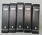 Lot Of 10 Playboy Magazine Library Cases Embossed Black Bonded Leather 2 75 