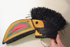 Vintage Panama Wounaan Woven Basketry Mask Large Toucan Bird Finely Made